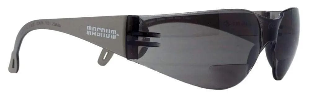Magnum Safety Glasses - Bifocal Smoke Lens (+2.00) 068+2.00SD